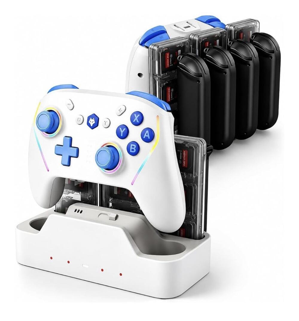 Nintendo Switch 2 Wireless Controller & 5-in-1 Charging Dock RGB Turbo Macro